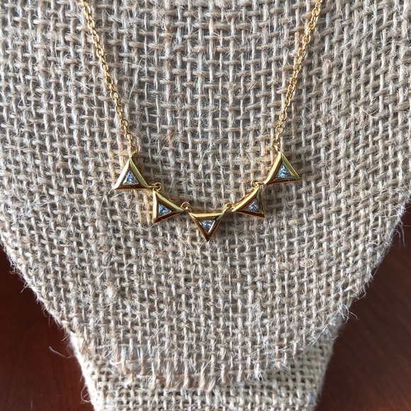Gorjana Jewelry - gorjana gold triangle layering necklace
